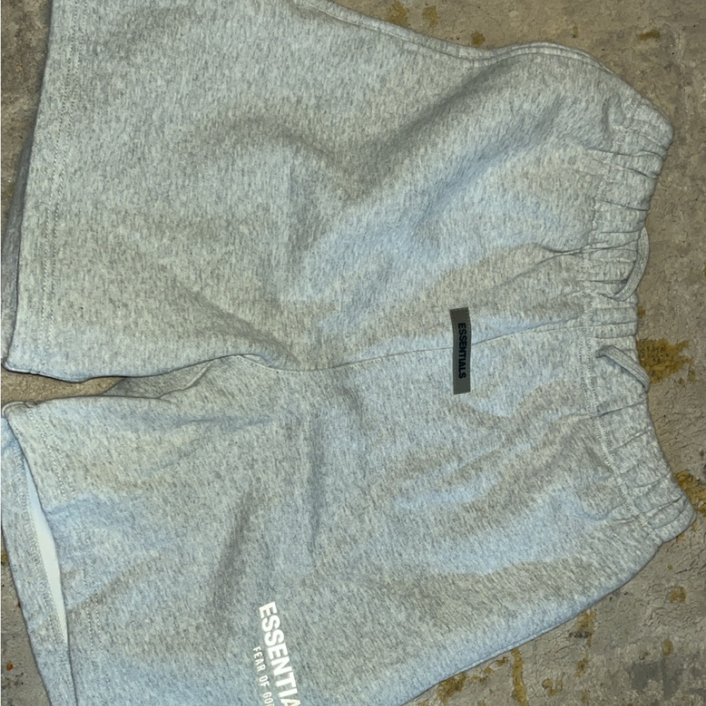 Fear of God Essentials Heather Gray Sweat Shorts